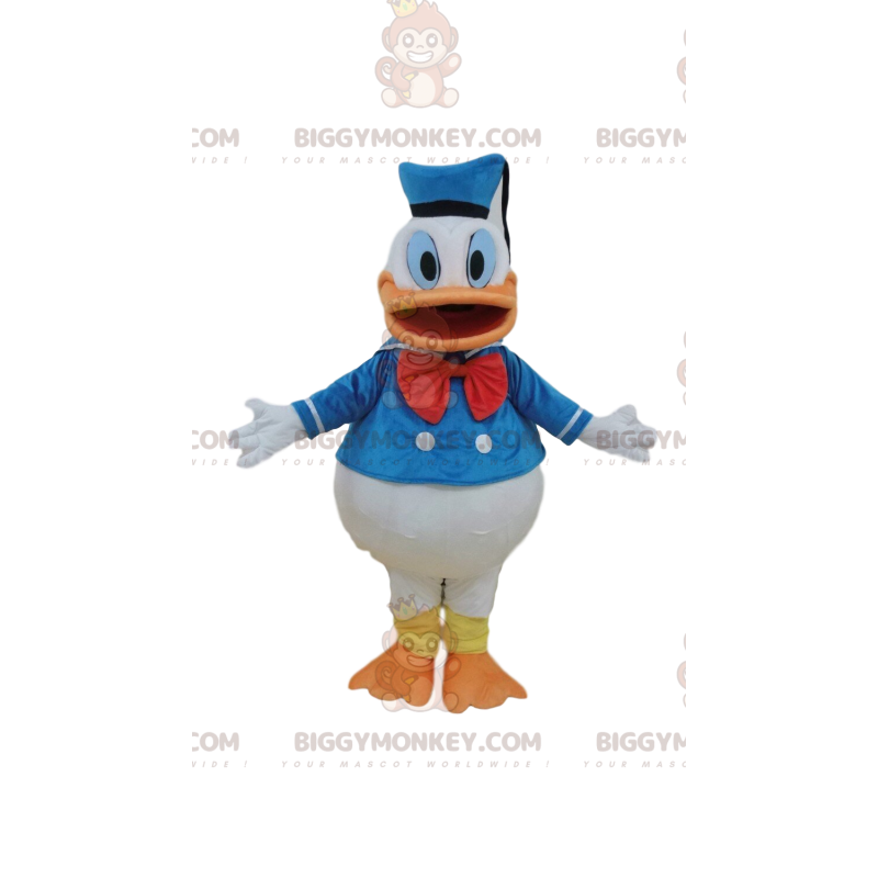 Costume de mascotte BIGGYMONKEY™ de Donald Duck, canard de