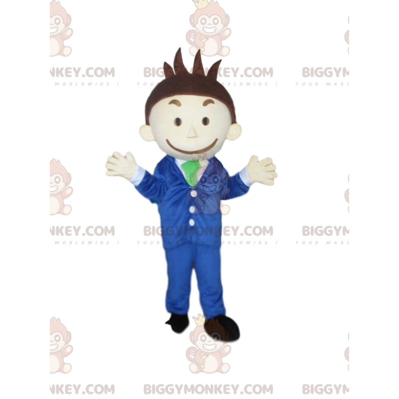 Traje de mascote de homem de negócios BIGGYMONKEY™, traje de Traje de mascote de homem de negócios BIGGYMONKEY™, traje de