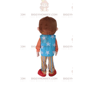Young man BIGGYMONKEY™ mascot costume, circus character costume