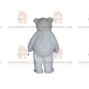 Fantasia de mascote BIGGYMONKEY™ de pelúcia de urso branco