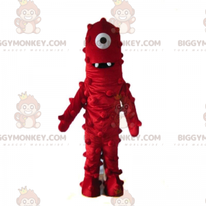 Costume de mascotte BIGGYMONKEY™ de monstre rouge, costume