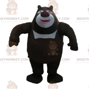 Στολή μασκότ ασπρόμαυρης αρκούδας BIGGYMONKEY™, στολή μεγάλης