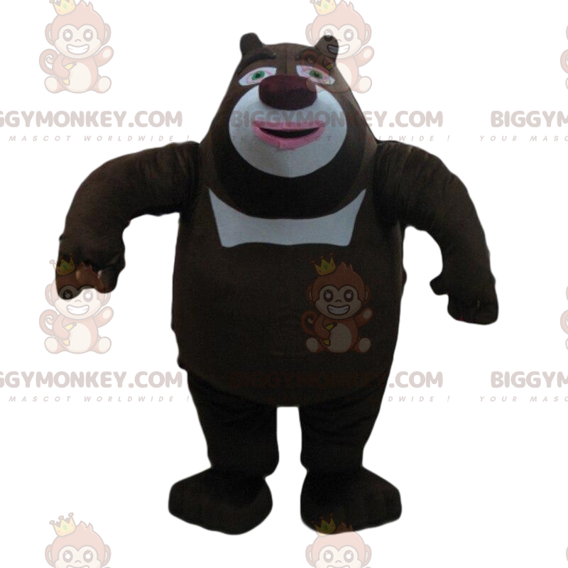 Disfraz de mascota de oso blanco y negro BIGGYMONKEY™, disfraz Disfraz de mascota de oso blanco y negro BIGGYMONKEY™, disfraz