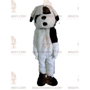 Ασπρόμαυρη στολή μασκότ σκύλου BIGGYMONKEY™, στολή σκυλάκι -