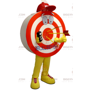 Kostium maskotki BIGGYMONKEY™ Giant Red Yellow White Target -