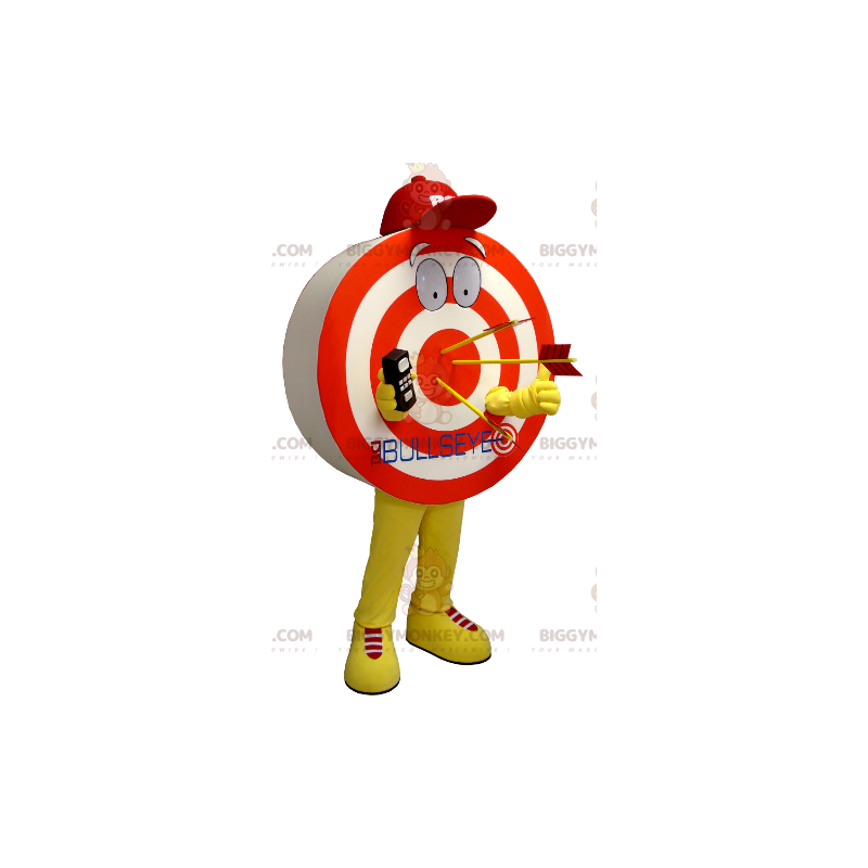 BIGGYMONKEY™ Giant Red Yellow White Target Mascot Costume -