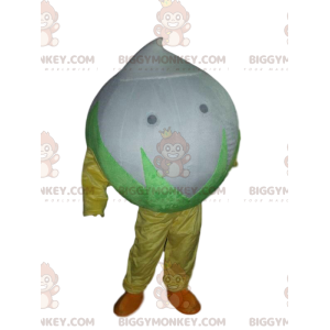 Giant cotton flower BIGGYMONKEY™ mascot costume, onion costume