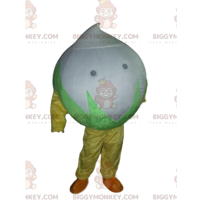 Jättebomullsblomma BIGGYMONKEY™ maskotdräkt, lökdräkt - Jättebomullsblomma BIGGYMONKEY™ maskotdräkt, lökdräkt -