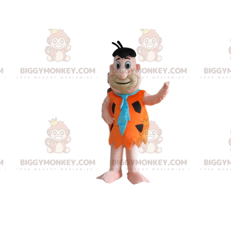 BIGGYMONKEY™ mascot costume of Fred Flintstone, famous