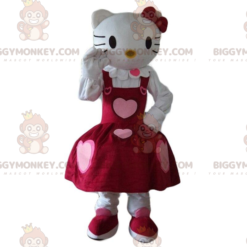 Hello Kitty mascot with a pretty pink heart dress Sizes L (175-180CM)