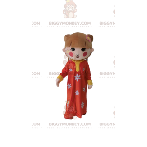 Asiatisches Mädchen BIGGYMONKEY™ Maskottchenkostüm
