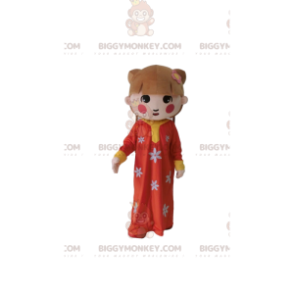 Asiatisches Mädchen BIGGYMONKEY™ Maskottchenkostüm