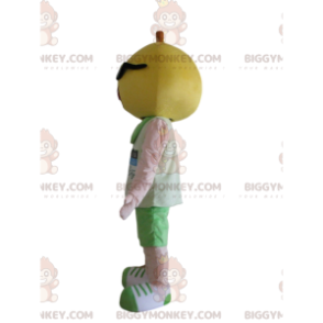 Στολή μασκότ Lemon BIGGYMONKEY™ με γυαλιά ηλίου, στολή φρούτων
