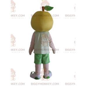 Costume da mascotte BIGGYMONKEY™ limone con occhiali da sole