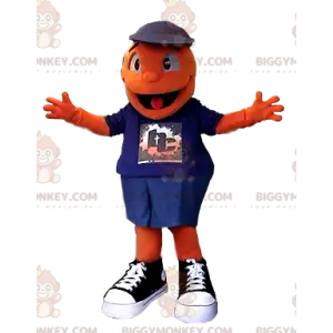 Sehr lächelnder orangefarbener Mann BIGGYMONKEY™