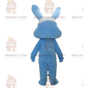Kostým maskota modrobílého králíka BIGGYMONKEY™, kostým zajíčka