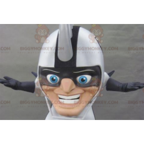 BIGGYMONKEY™ Helmeted Big Head Mascot Costume with Spikes on