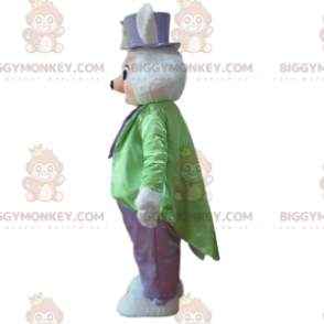 Κομψό κοστούμι με μασκότ White Rabbit BIGGYMONKEY™ - Μασκότ κουνελιού - BIGGYMONKEY_09995 - BiggyMonkey.com