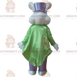 White Rabbit BIGGYMONKEY™ maskottipukupuku, tyylikäs puku -