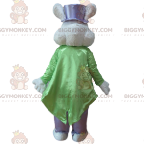 White Rabbit BIGGYMONKEY™ maskottipukupuku, tyylikäs puku -