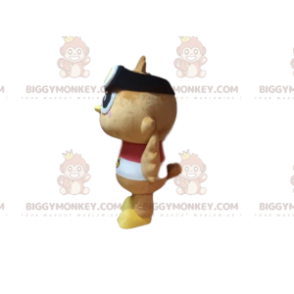 Kostým maskota ptáka BIGGYMONKEY™ s leteckými brýlemi, legrační ptáček - Pták maskot - BIGGYMONKEY_09996 - BiggyMonkey.com