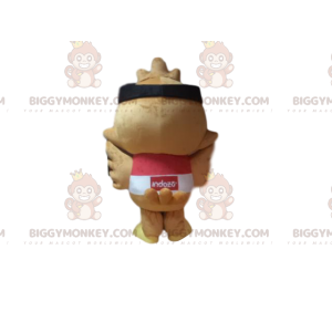 Fugl BIGGYMONKEY™ maskotkostume med flyverbriller, sjov