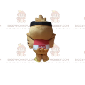Fugl BIGGYMONKEY™ maskotkostume med flyverbriller, sjov