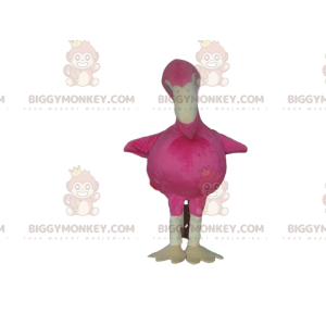 Gigantische flamingo BIGGYMONKEY™ mascottekostuum, grote roze