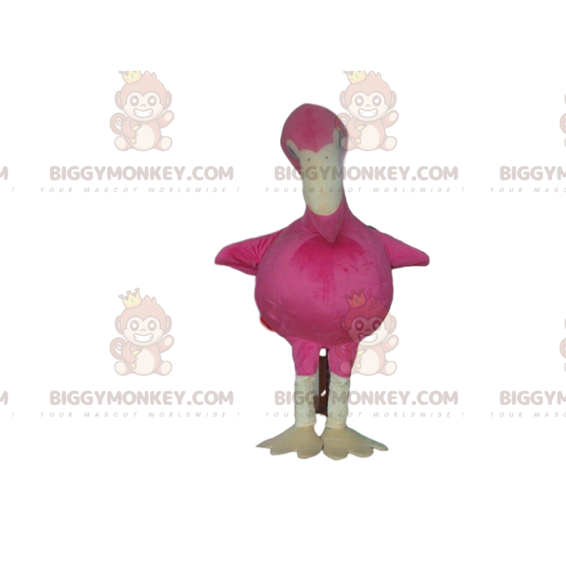Disfraz de mascota de flamenco gigante BIGGYMONKEY™, disfraz de Disfraz de mascota de flamenco gigante BIGGYMONKEY™, disfraz de