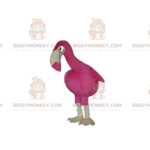 Στολή μασκότ Giant Flamingo BIGGYMONKEY™, Στολή Big Pink Bird -