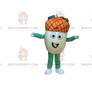 Giant Acorn BIGGYMONKEY™ Mascot Costume, Autumn Fruit Costume –