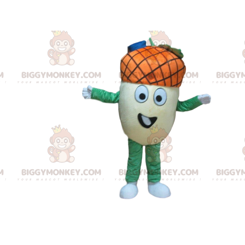 Giant Acorn BIGGYMONKEY™ mascottekostuum, herfstfruitkostuum -