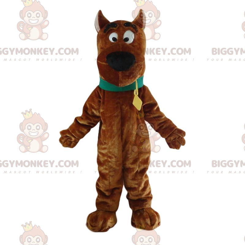 Στολή μασκότ του Scooby-Doo's Famous Cartoon Brown Dog BIGGYMONKEY™ - Μασκότ διάσημων χαρακτήρων - BiggyMonkey.com