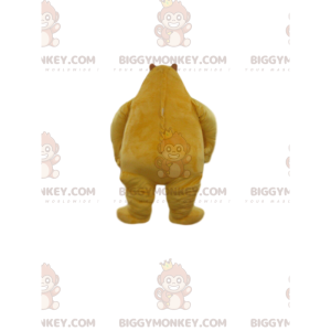 Großer gelber und weißer Bär BIGGYMONKEY™ Maskottchen-Kostüm