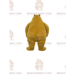 Iso keltainen ja valkoinen karhu BIGGYMONKEY™ maskottiasu, nalleasu - Karhun maskotti - BIGGYMONKEY_010008 - BiggyMonkey.com
