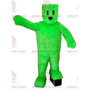 Disfraz de mascota Green Man BIGGYMONKEY™ con enchufe eléctrico