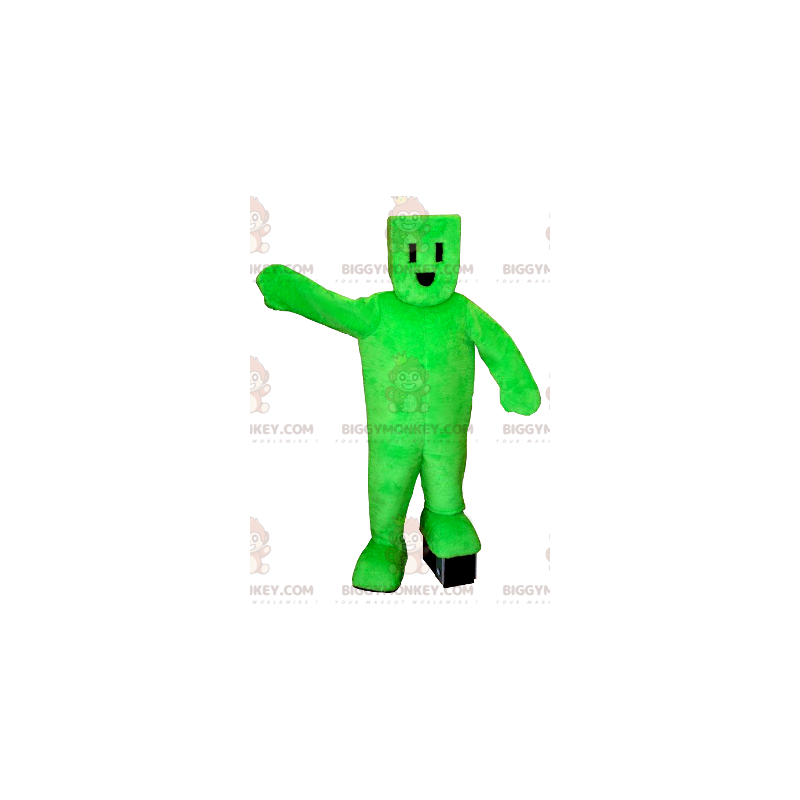 Disfraz de mascota Green Man BIGGYMONKEY™ con enchufe eléctrico