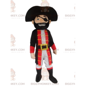 Pirate BIGGYMONKEY™ mascot costume, pirate captain costume -