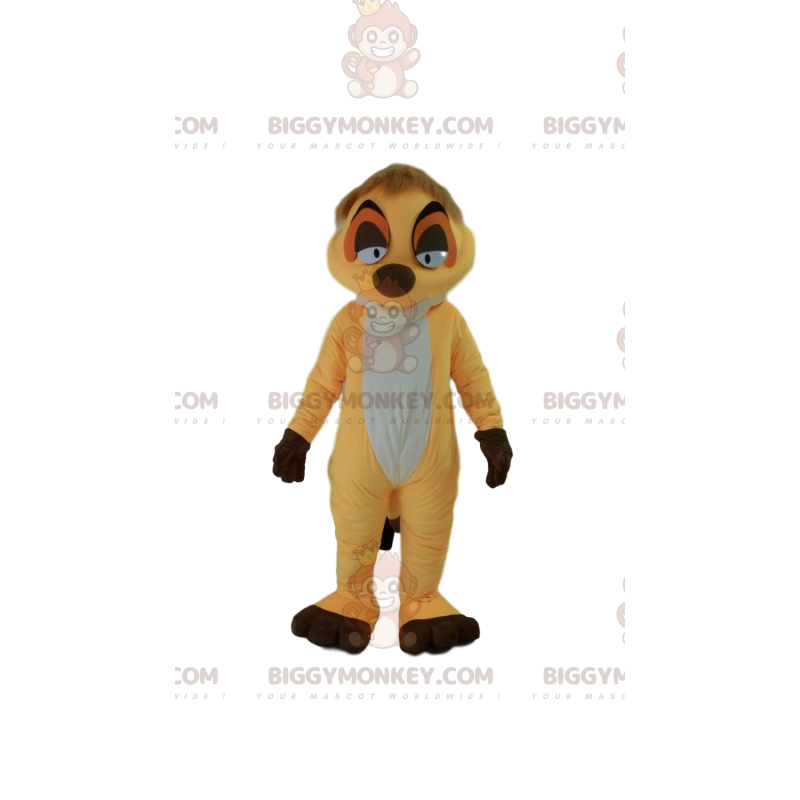 BIGGYMONKEY™ mascot costume of Timon, famous cartoon meerkat