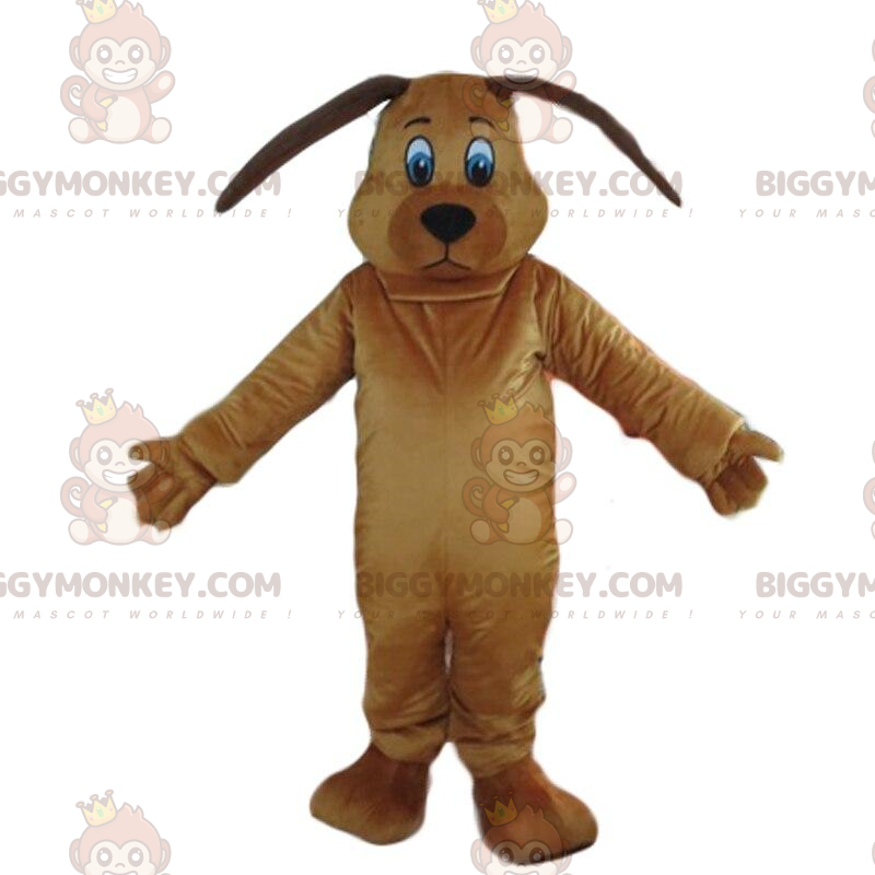 Brown dog BIGGYMONKEY™ mascot costume, doggie costume, canine