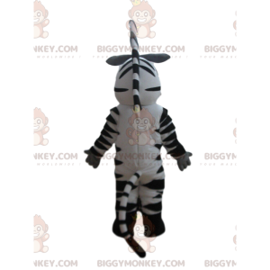 BIGGYMONKEY™ mascot costume of Marty, the famous zebra from the