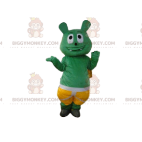 Grønt monster BIGGYMONKEY™ maskotkostyme med shorts, grønt skapningskostyme - Monster maskot - BiggyMonkey.com
