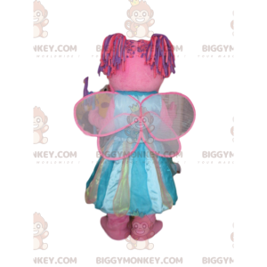 BIGGYMONKEY™ maskottiasu Abby Cadabby, vaaleanpunainen Sesame-katuhahmo