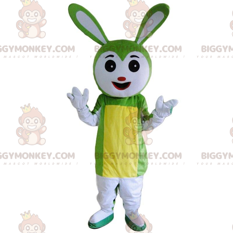 Costume de mascotte BIGGYMONKEY™ d'oiseau vert de Taille L (175-180 CM)