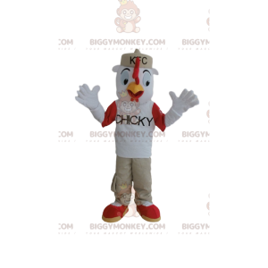 KFC kylling BIGGYMONKEY™ maskotkostume, udklædt kyllingekostume