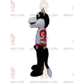 BIGGYMONKEY™ maskot kostume af ulv i sportstøj, sporty ulv kostume - Ulv-maskoter - BIGGYMONKEY_010040 - BiggyMonkey.com