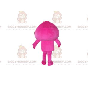 Disfraz de mascota BIGGYMONKEY™ personaje rosa y blanco