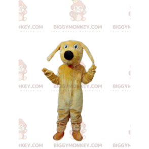 Gelber Hund BIGGYMONKEY™ Maskottchen-Kostüm aus Plüsch