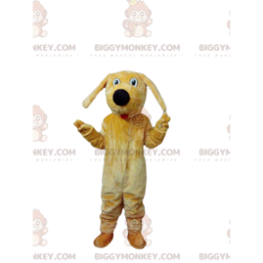 Plush Yellow Dog BIGGYMONKEY™ Mascot Costume, Giant Doggie