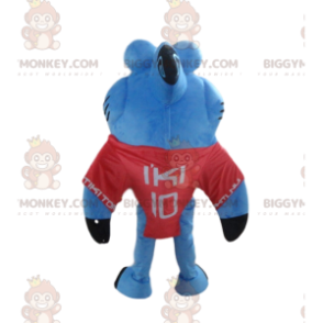 BIGGYMONKEY™ Great Blue and White Shark Mascot Costume, Fun